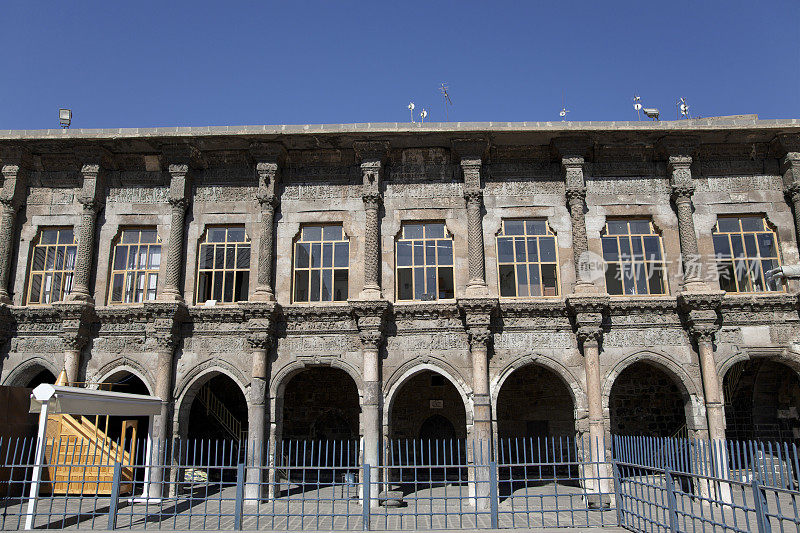 土耳其的Diyarbakir Ulucami传统历史建筑